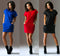 Summer Fashion Women Clothing Casual Short Sleeve O-Neck Black Blue Dresses Slim Pocket Bodycon T Shirt Dress - ROUTINE FASHION